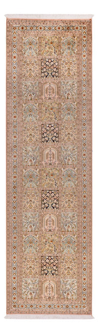 Runner Sidenmatta - Kashmir Silk - 282 x 79 cm - mörk beige