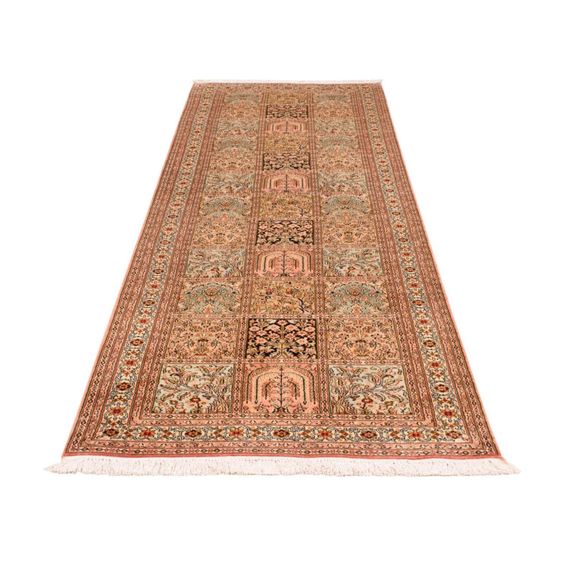 Runner Sidenmatta - Kashmir Silk - 282 x 79 cm - mörk beige
