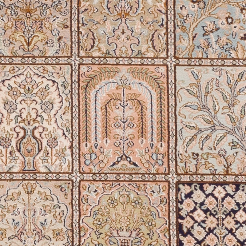 Runner Sidenmatta - Kashmir Silk - 304 x 77 cm - mörk beige