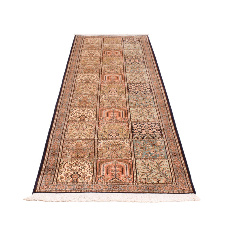 Runner Sidenmatta - Kashmir Silk - 304 x 77 cm - mörk beige