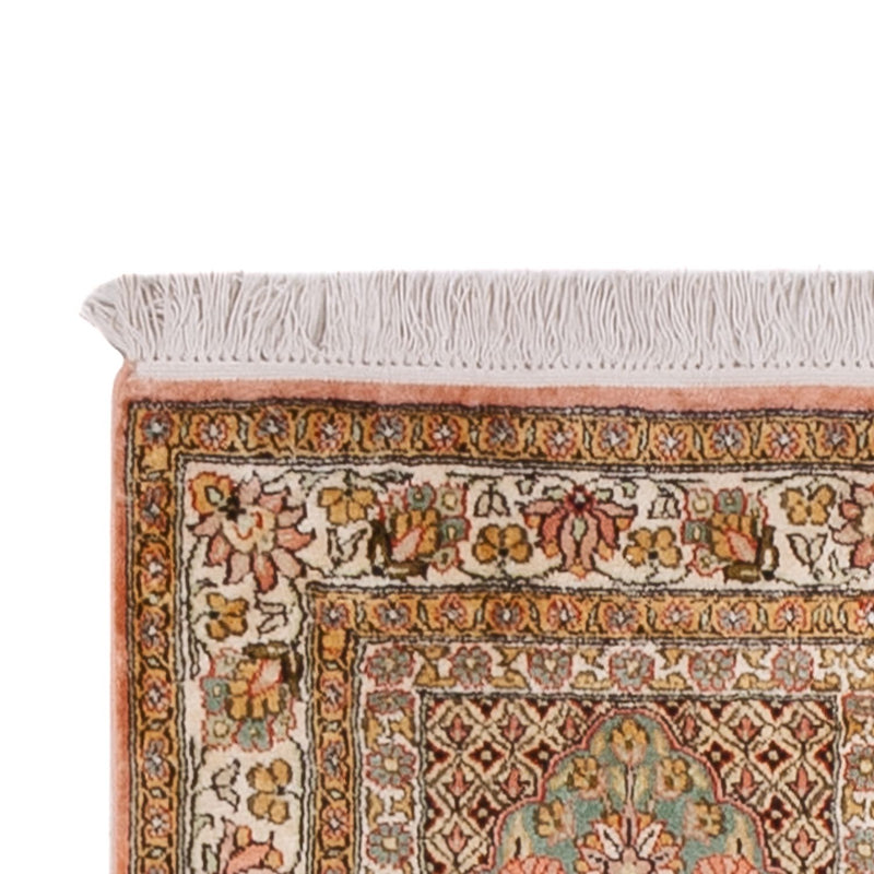 Runner Sidenmatta - Kashmir Silk - 287 x 79 cm - mörk beige