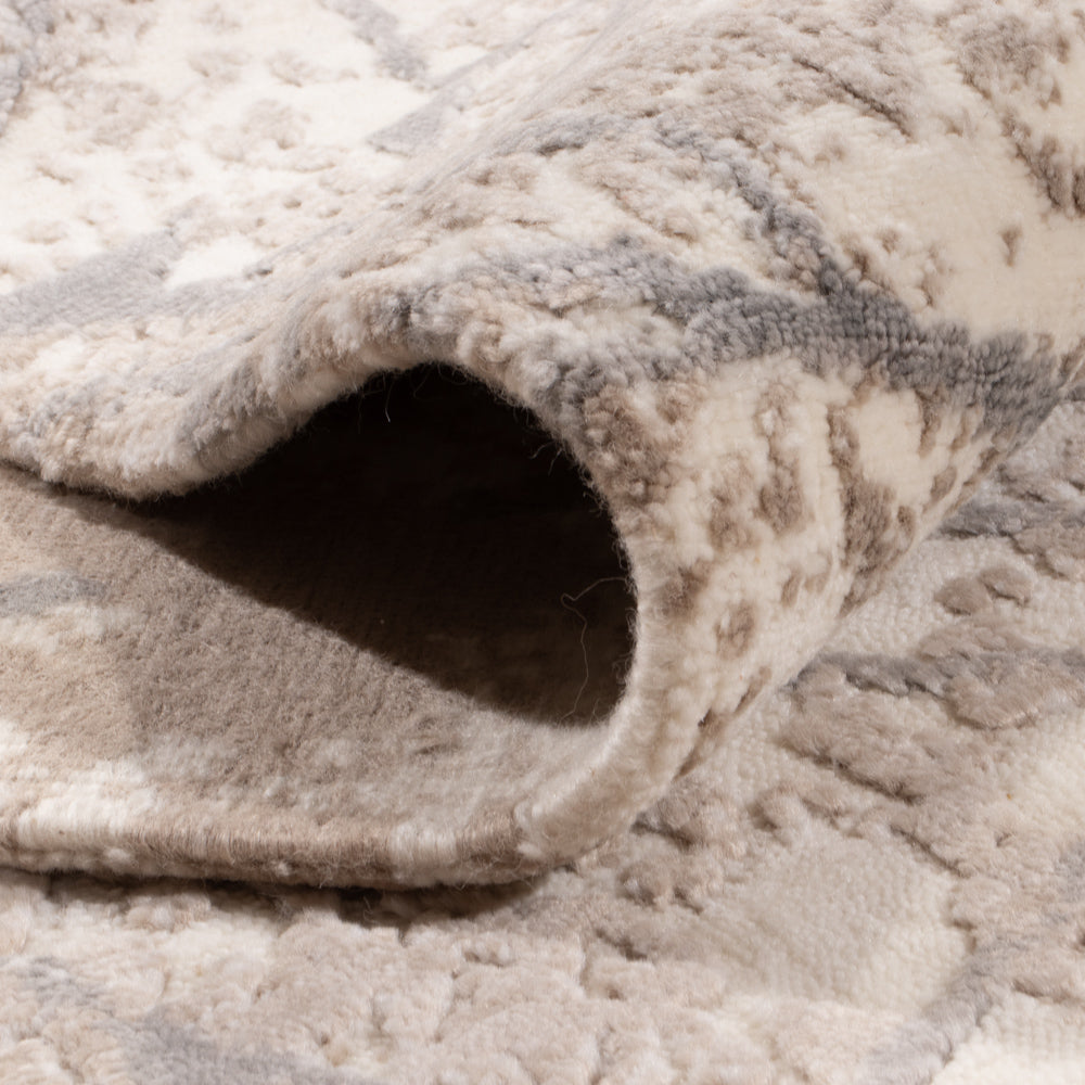 Designermatta - 304 x 204 cm - silver