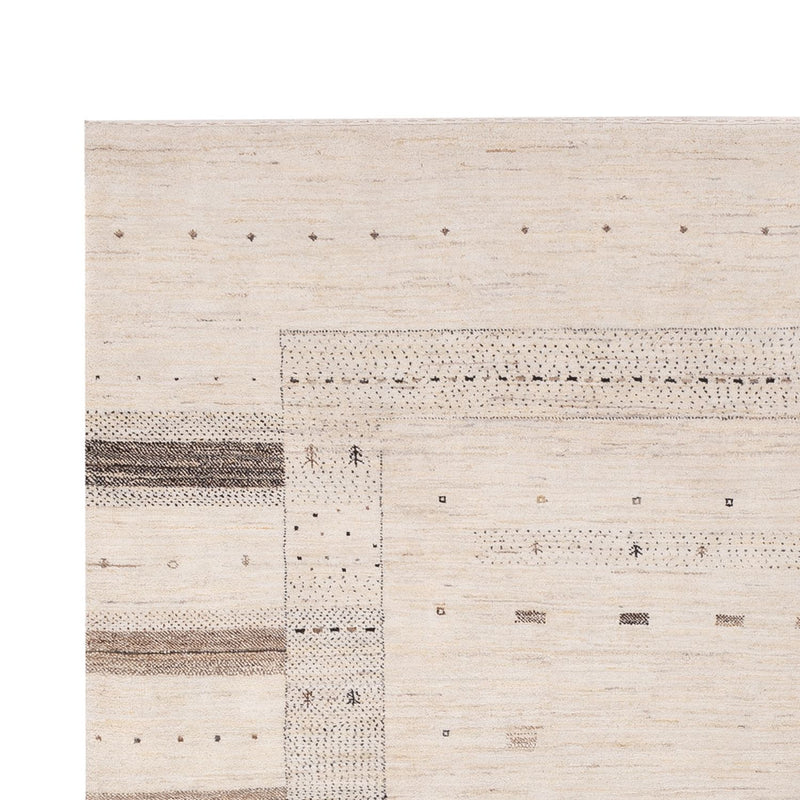 Gabbeh-mattan - Loribaft Indus - 300 x 206 cm - grädde