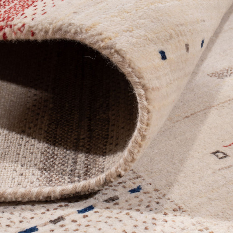 Gabbeh-mattan - Loribaft Indus - 306 x 200 cm - grädde