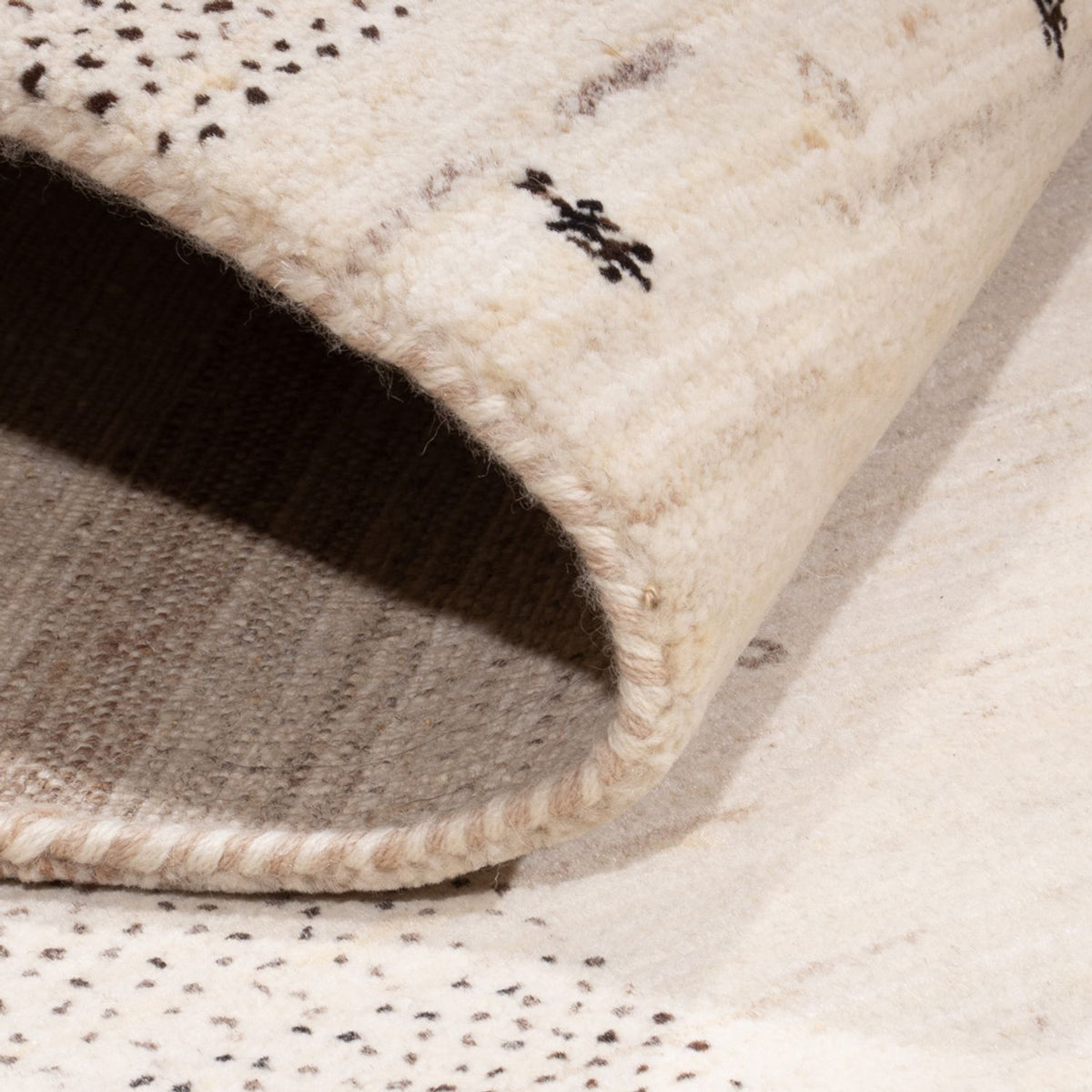 Gabbeh-mattan - Loribaft Indus - 295 x 202 cm - grädde