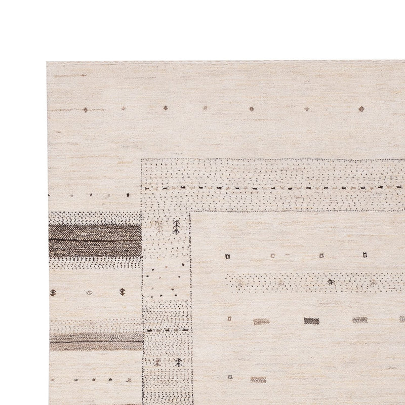 Gabbeh-mattan - Loribaft Indus - 302 x 202 cm - grädde