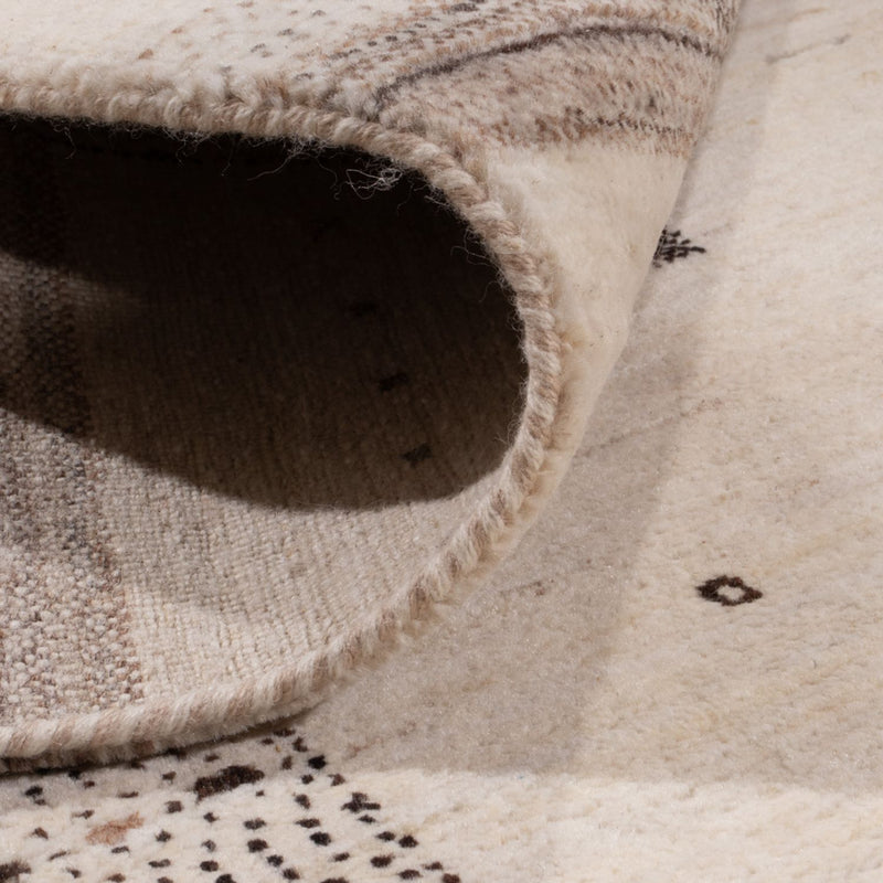 Gabbeh-mattan - Loribaft Indus - 302 x 202 cm - grädde