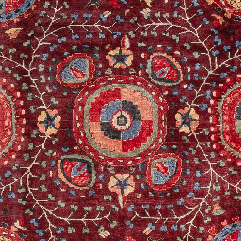 Designermatta - 309 x 251 cm - rött vin