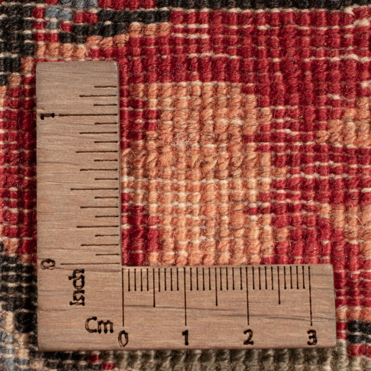 Designermatta - 309 x 251 cm - rött vin