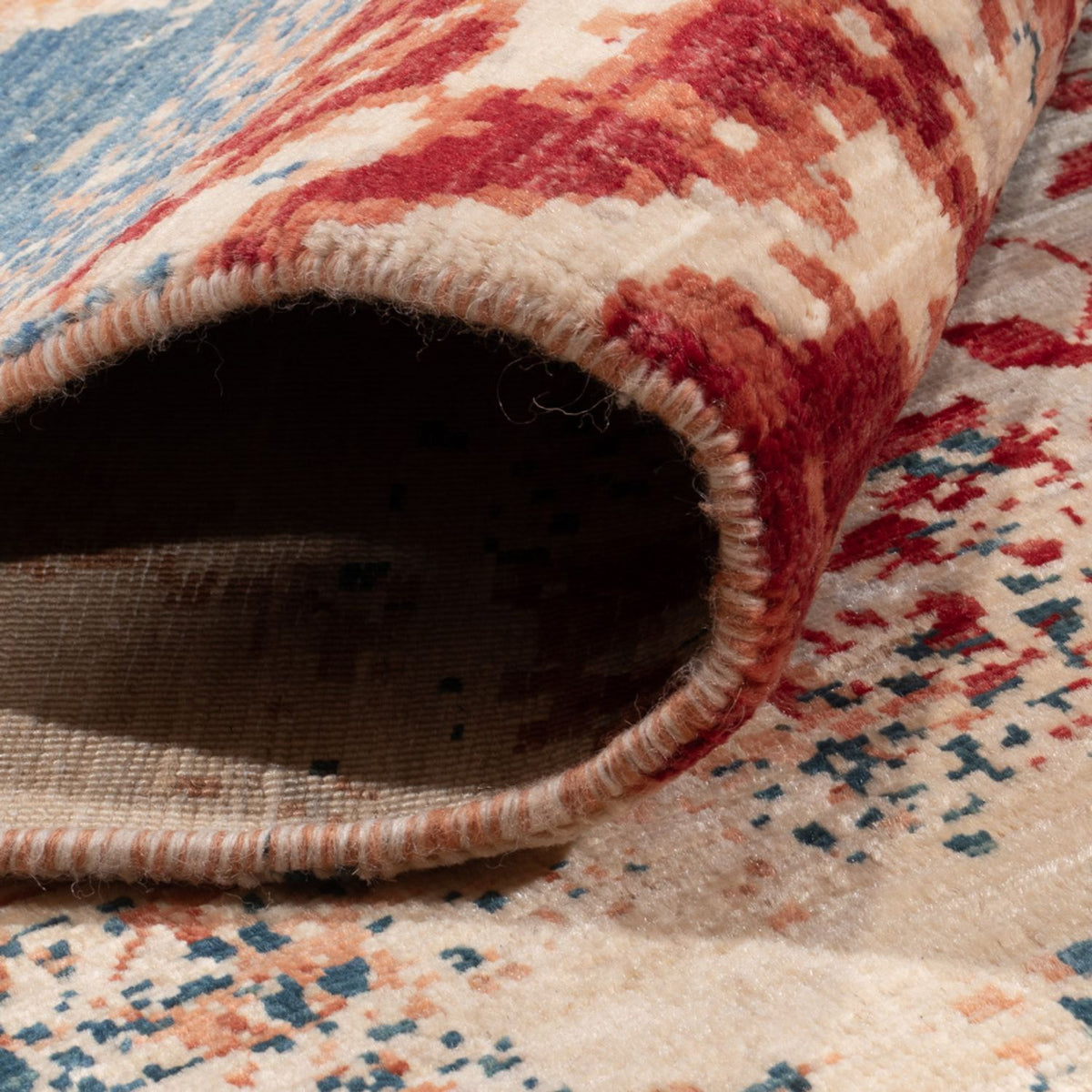 Designermatta - 276 x 206 cm - flerfärgad