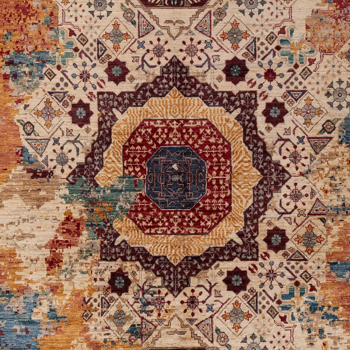 Designermatta - 302 x 239 cm - flerfärgad