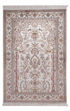 Kinesisk silke Mattan 122x183cm - Oriental Carpet - Rektangulär / Grädde / 122 x 183 cm Rektangulär