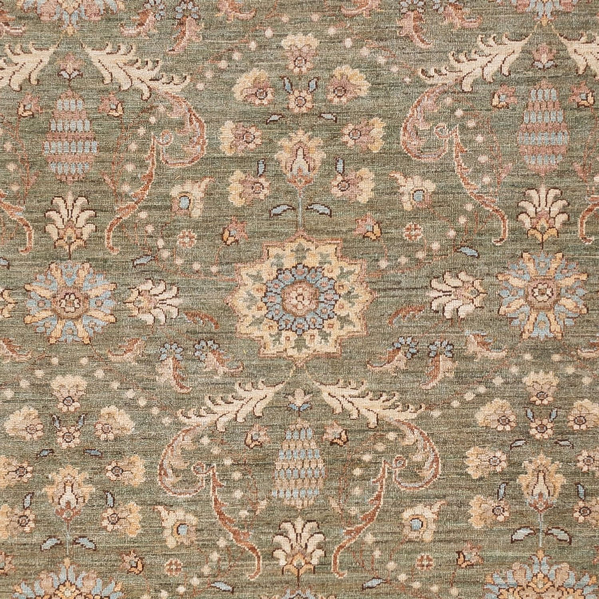 Ziegler Carpet - 309 x 248 cm - olivgrön