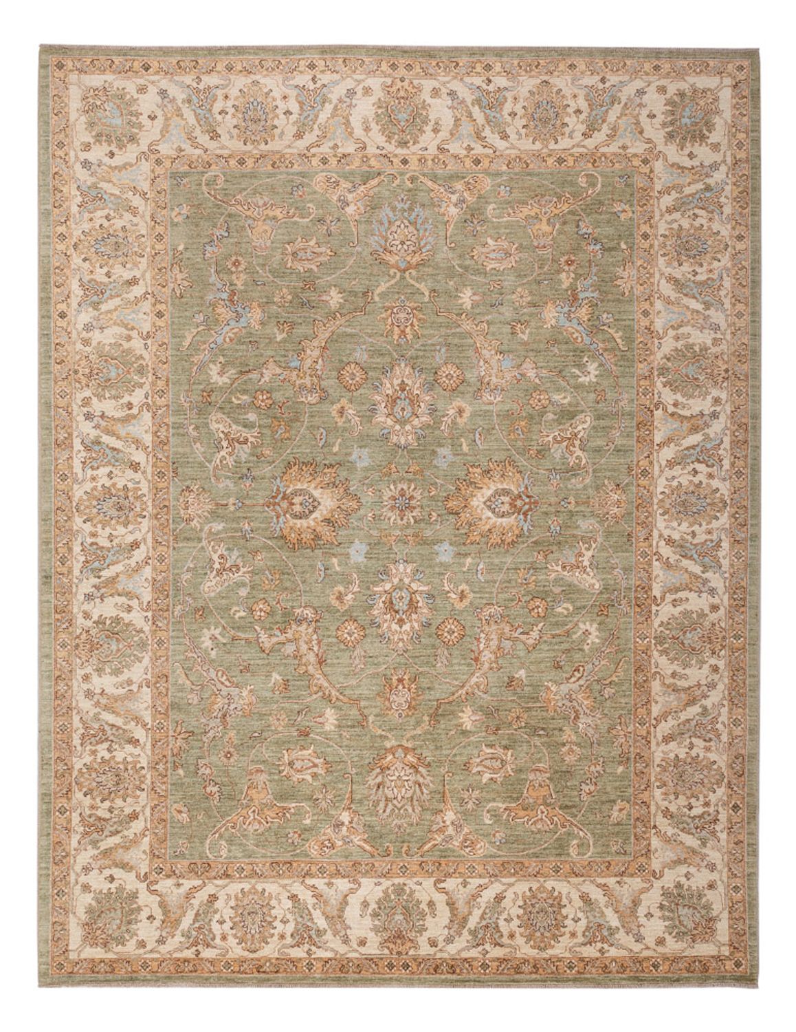 Ziegler Carpet - 306 x 246 cm - olivgrön