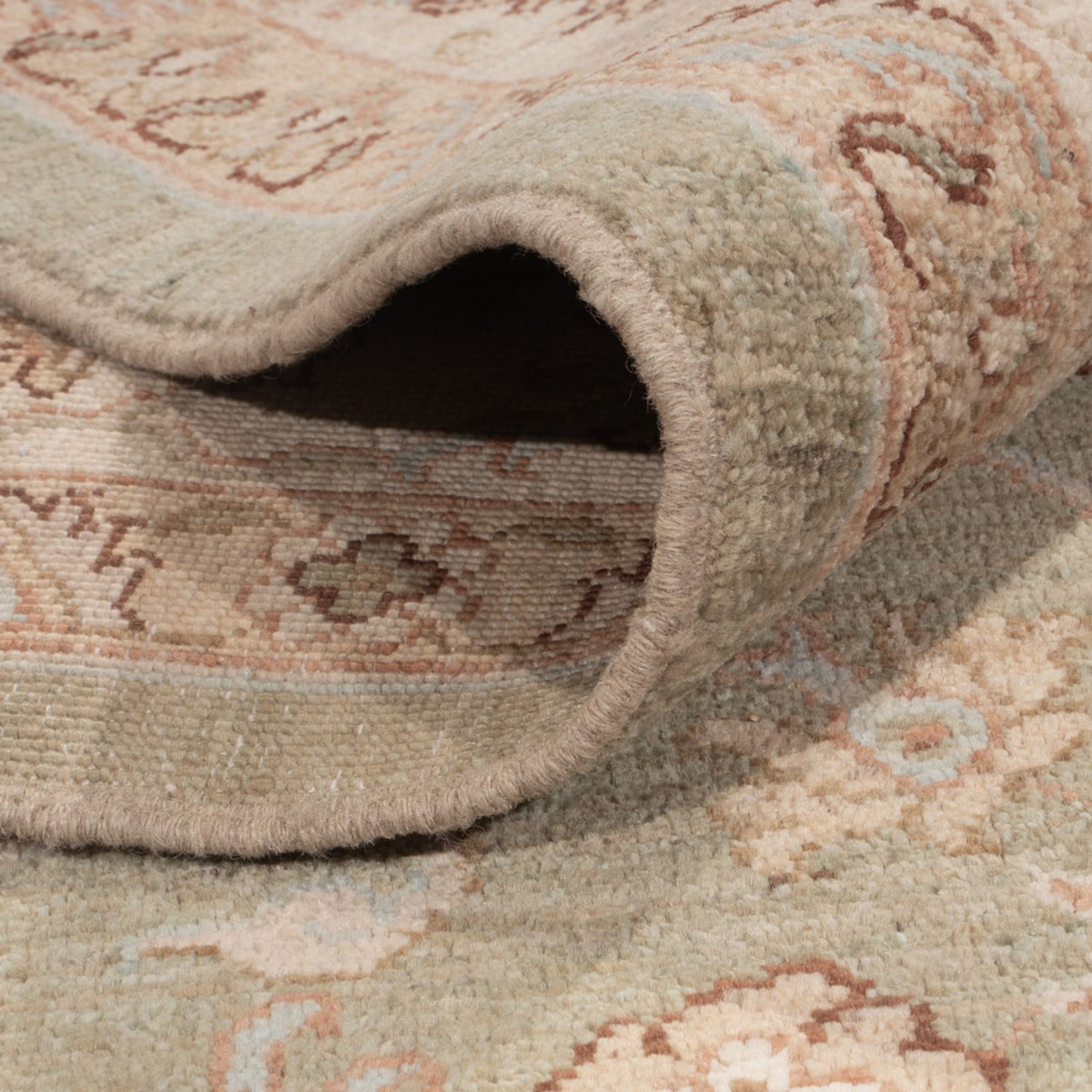 Ziegler Carpet - 306 x 246 cm - olivgrön