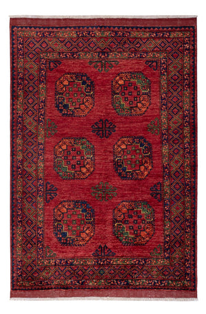 Afghansk matta - Kunduz - 222 x 154 cm - röd