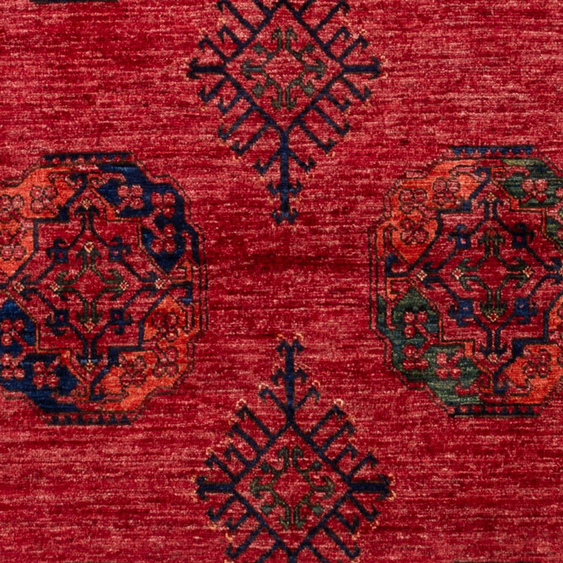 Afghansk matta - Kunduz - 234 x 172 cm - röd