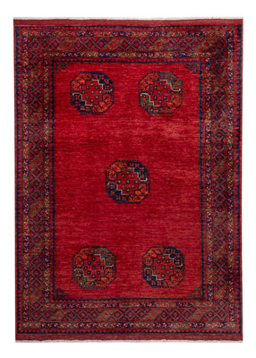 Afghansk matta - Kunduz - 236 x 172 cm - röd