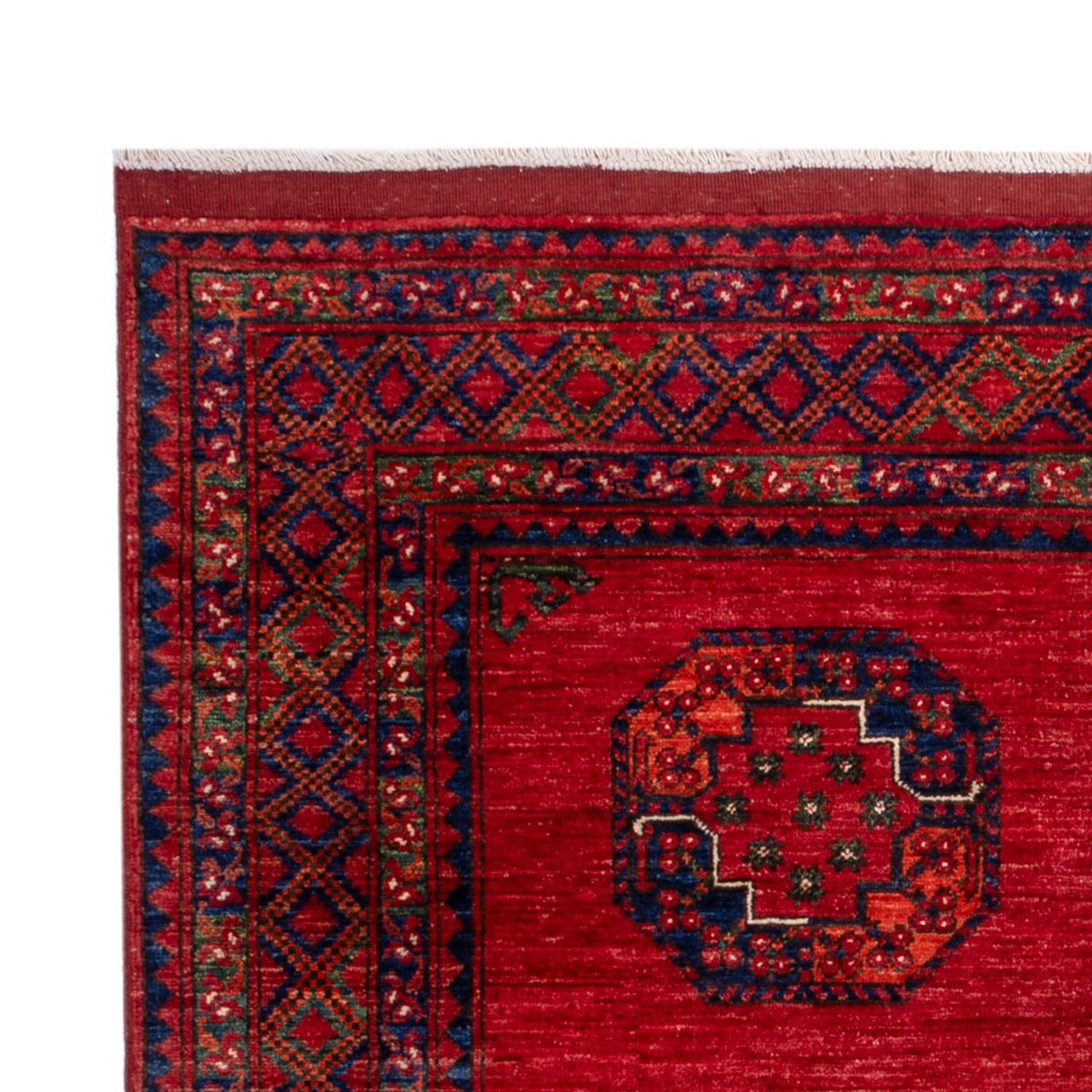 Afghansk matta - Kunduz - 236 x 172 cm - röd