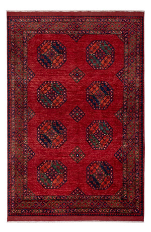 Afghansk matta - Kunduz - 256 x 176 cm - röd