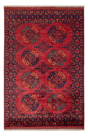 Afghansk matta - Kunduz - 250 x 174 cm - röd