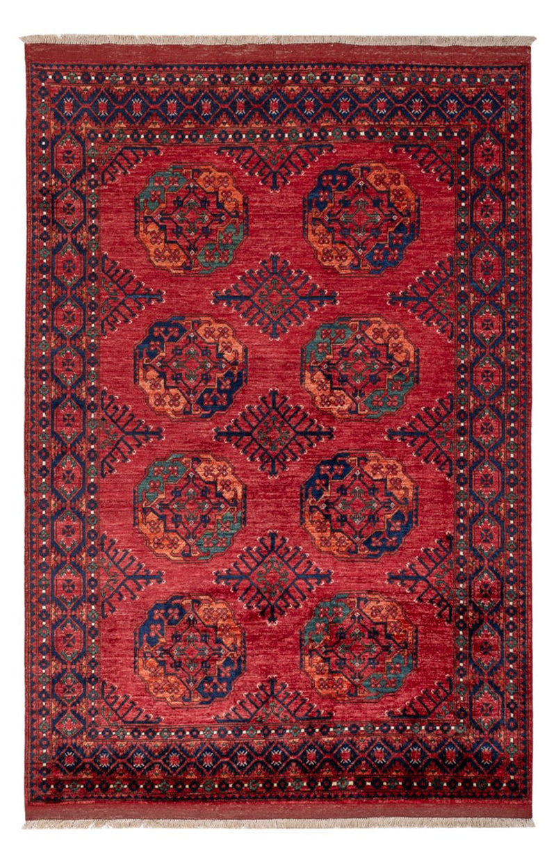 Afghansk matta - Kunduz - 250 x 174 cm - röd