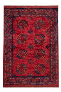 Afghansk matta - Kunduz - 235 x 173 cm - röd