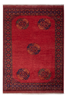 Afghansk matta - Kunduz - 241 x 177 cm - röd