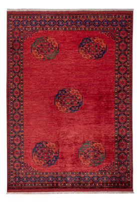 Afghansk matta - Kunduz - 243 x 175 cm - röd
