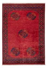 Afghansk matta - Kunduz - 243 x 175 cm - röd