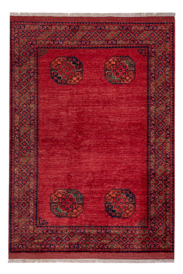 Afghansk matta - Kunduz - 241 x 175 cm - röd