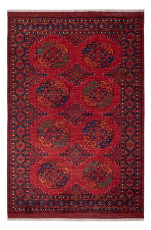 Afghansk matta - Kunduz - 239 x 165 cm - röd