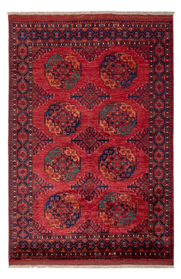 Afghansk matta - Kunduz - 234 x 176 cm - röd