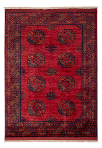 Afghansk matta - Kunduz - 241 x 176 cm - röd