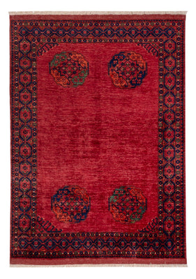 Afghansk matta - Kunduz - 244 x 177 cm - röd