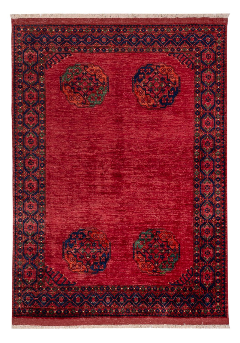 Afghansk matta - Kunduz - 244 x 177 cm - röd