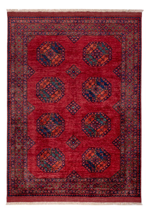 Afghansk matta - Kunduz - 243 x 177 cm - röd