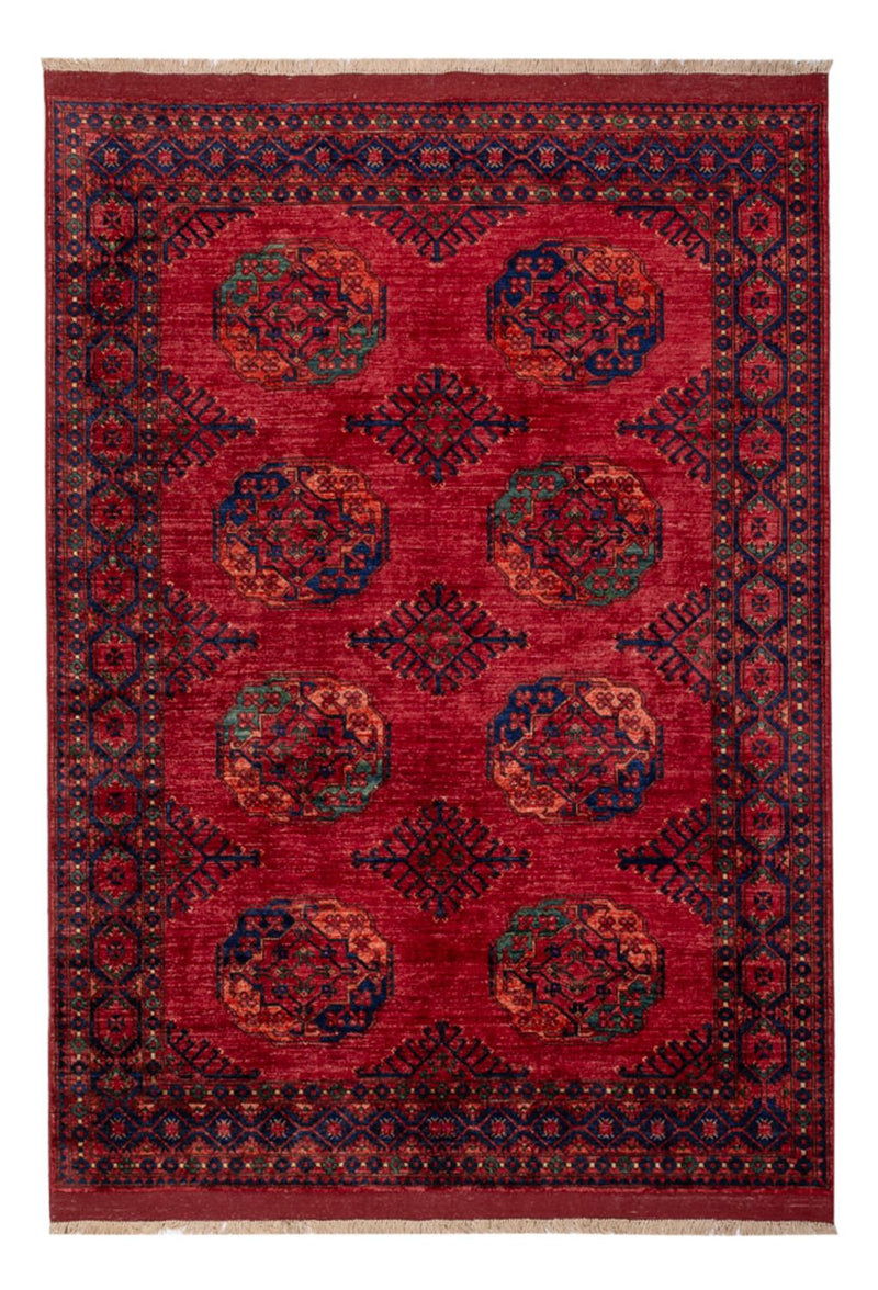 Afghansk matta - Kunduz - 241 x 174 cm - röd