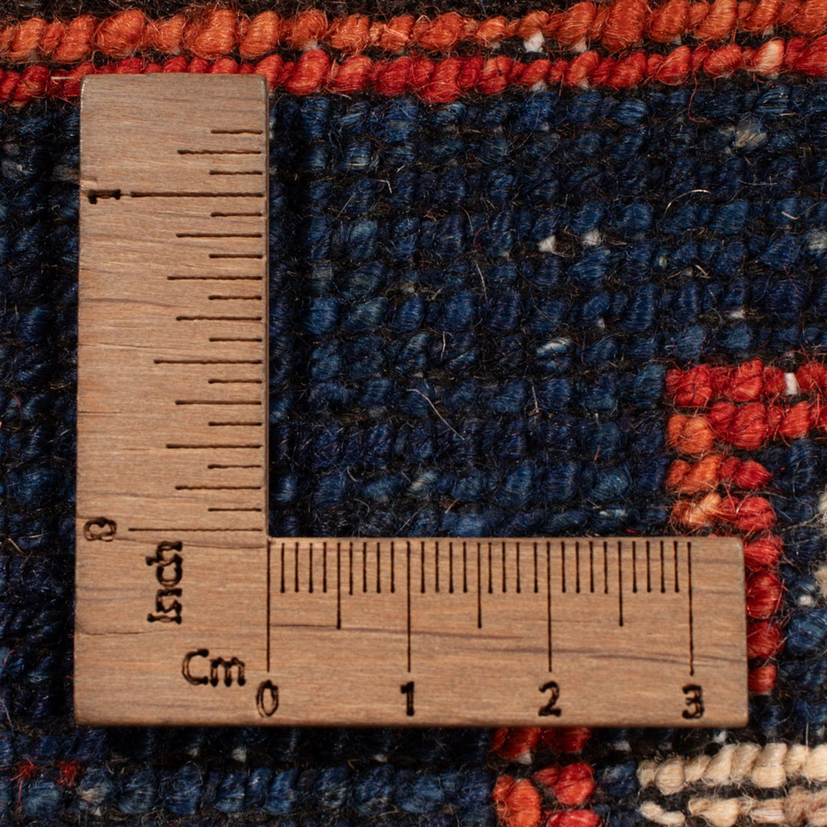 Afghansk matta - 215 x 176 cm - flerfärgad