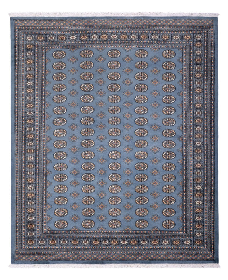 Afghansk matta - Bukhara - 305 x 249 cm - ljusblå