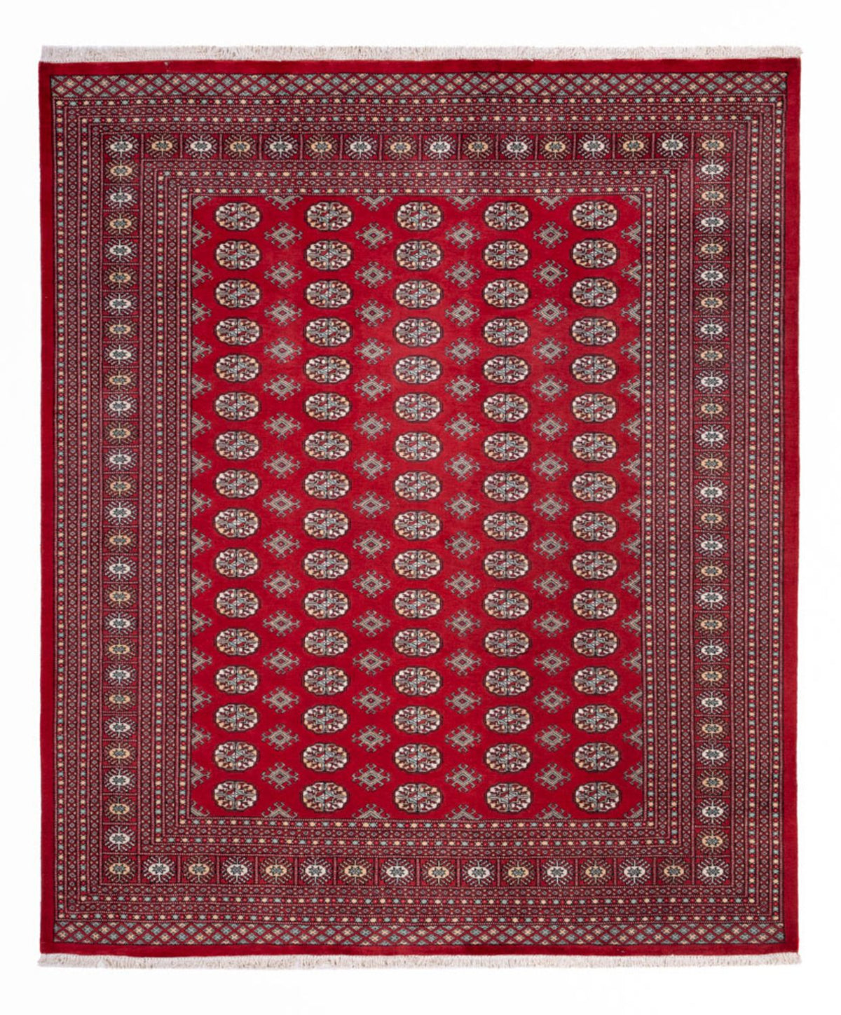 Afghansk matta - Bukhara - 296 x 250 cm - röd