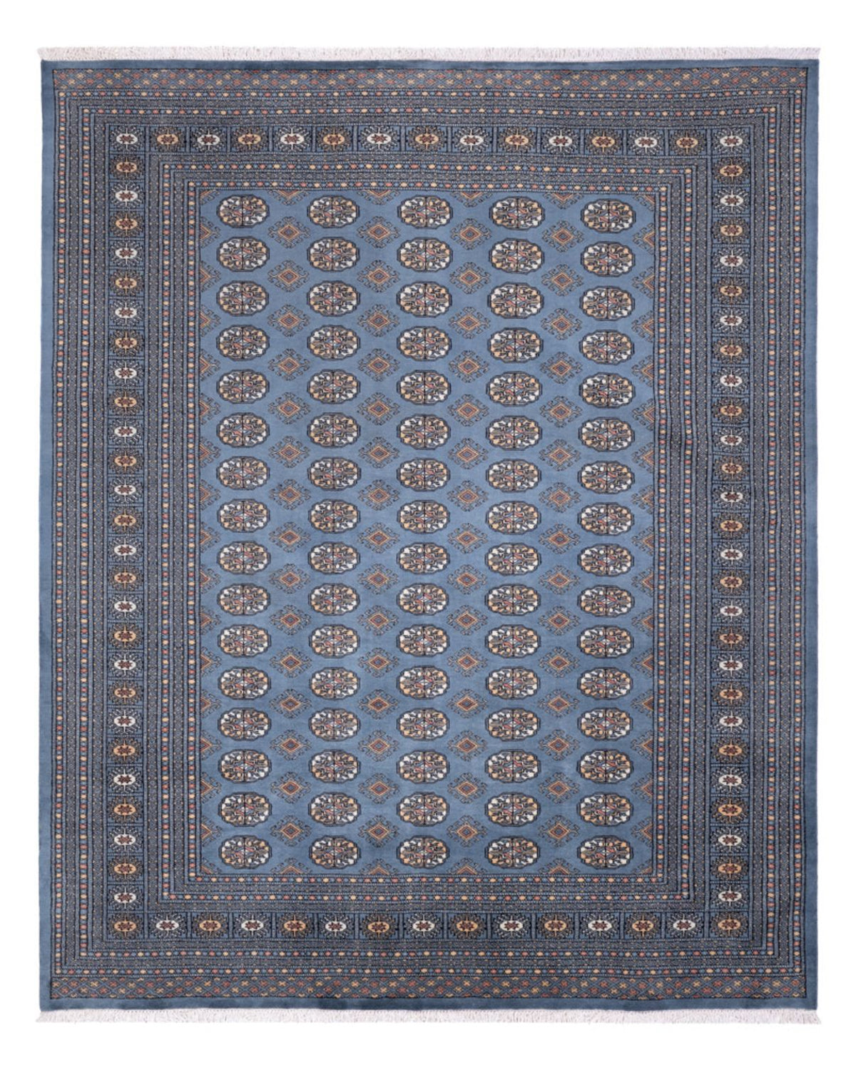 Afghansk matta - Bukhara - 309 x 248 cm - havsblått