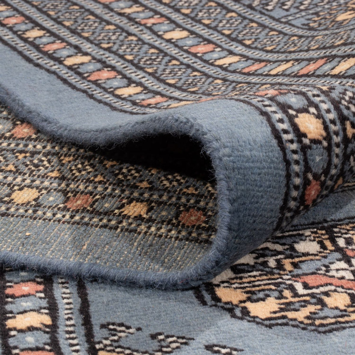 Afghansk matta - Bukhara - 309 x 248 cm - havsblått