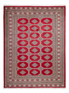 Bukhara Mattan 220x287cm - Oriental Carpet - Rektangulär / Röd / 220 x 287 cm Rektangulär
