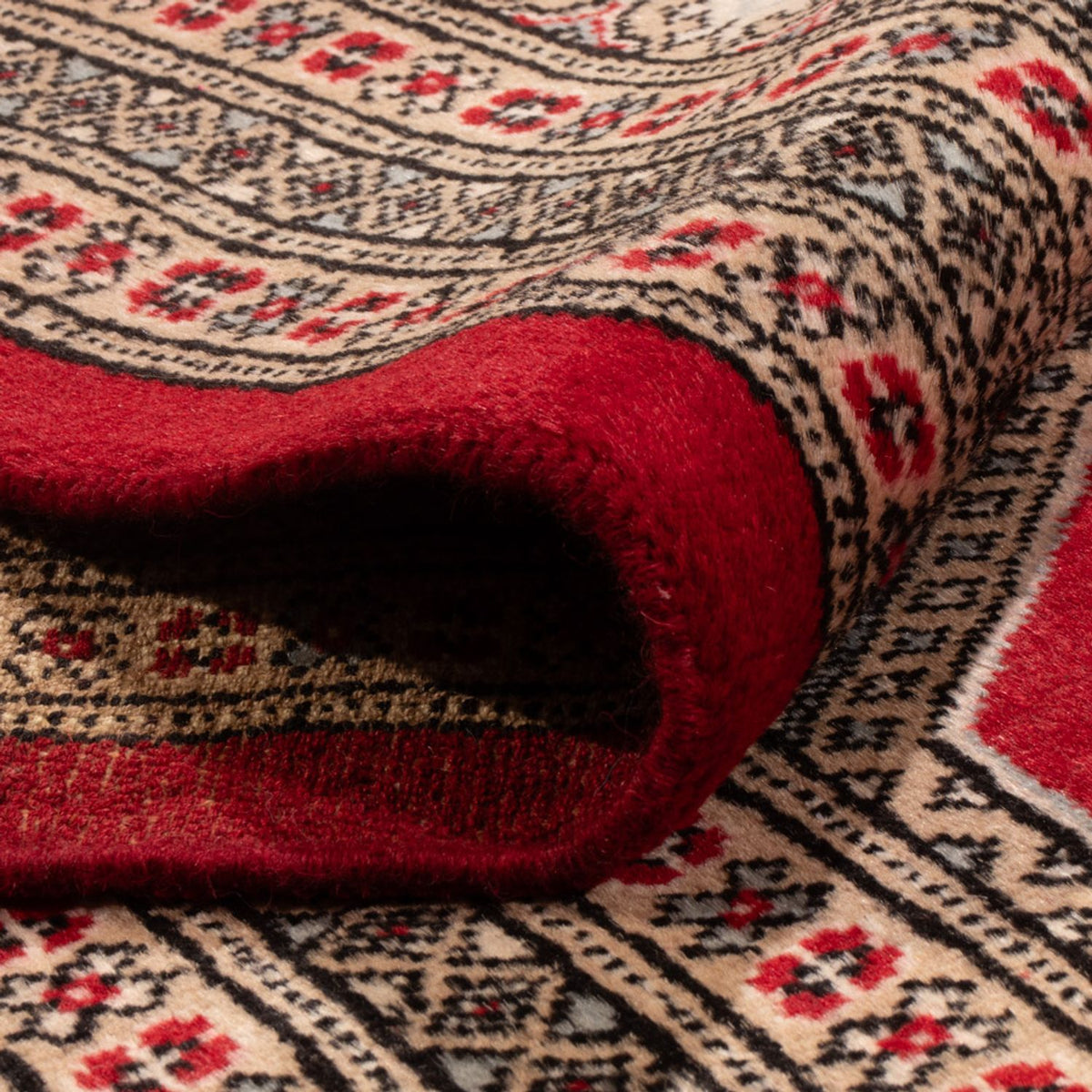 Afghansk matta - Bukhara - 287 x 220 cm - röd