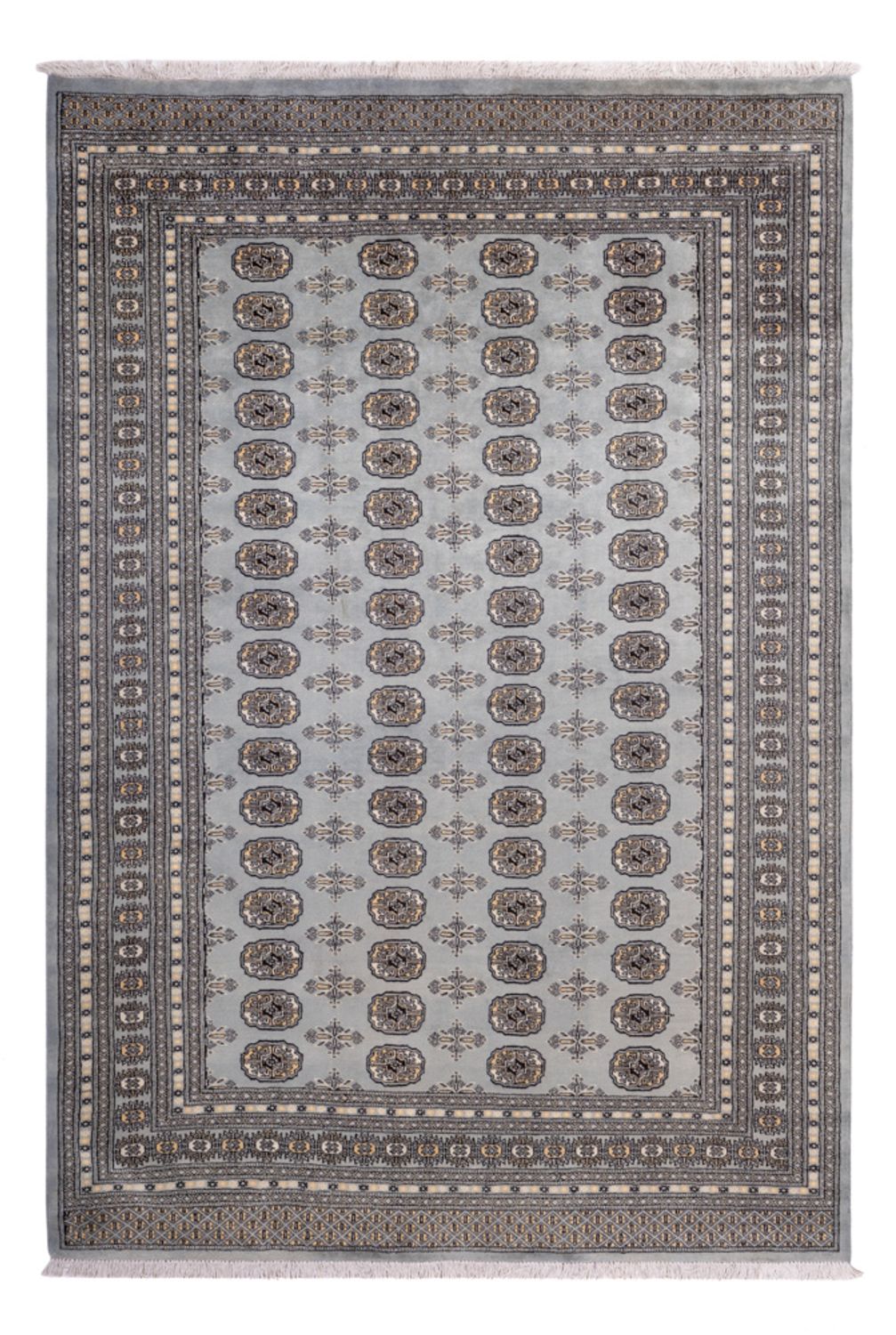 Afghansk matta - Bukhara - 310 x 207 cm - ljusblå