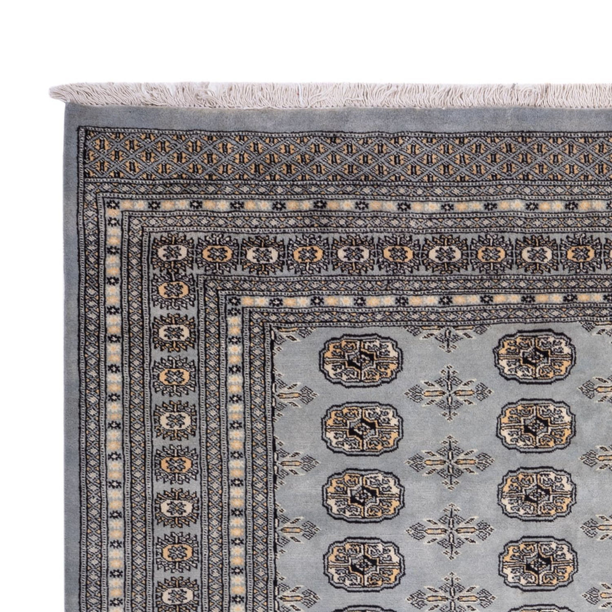 Afghansk matta - Bukhara - 310 x 207 cm - ljusblå