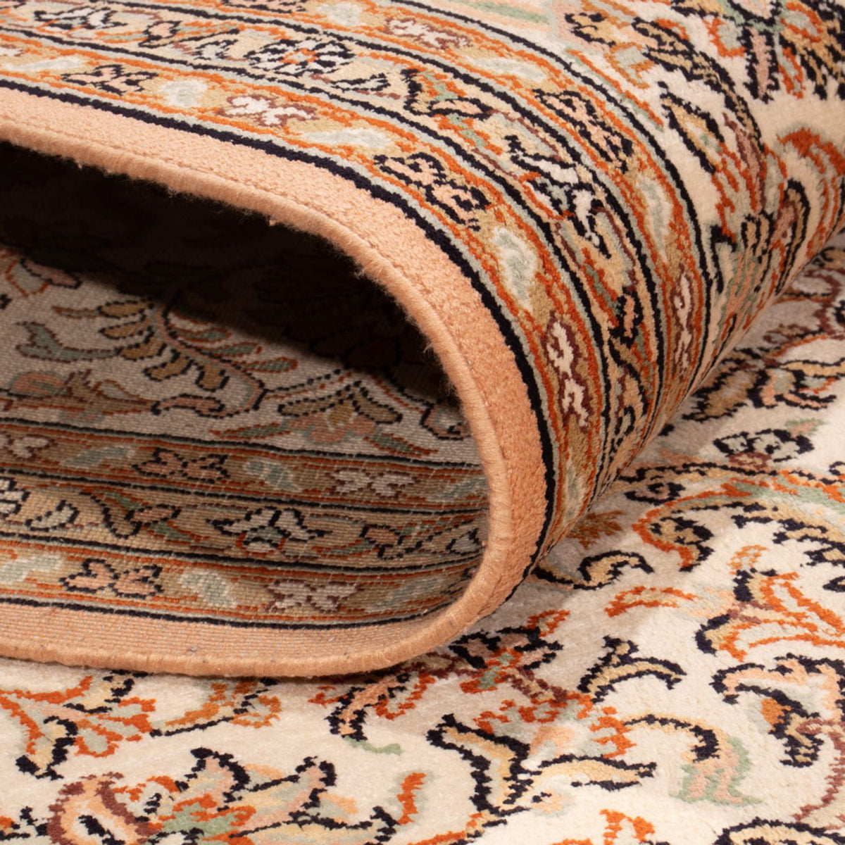 Sidenmatta - Kashmir Silk - 290 x 205 cm - sand