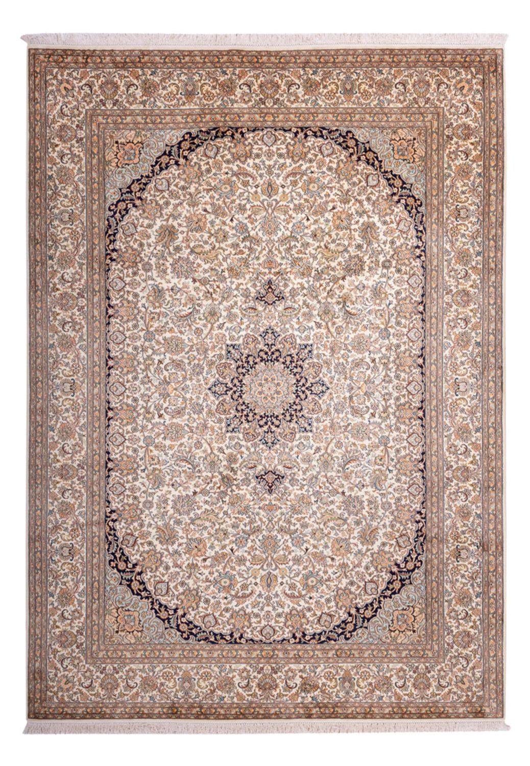 Sidenmatta - Kashmir Silk - 309 x 217 cm - sand