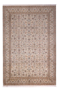 Sidenmatta - Kashmir Silk - 326 x 216 cm - mörk beige